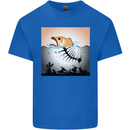 Fish Pollution Climate Change Environment Mens Cotton T-Shirt Tee Top Royal Blue