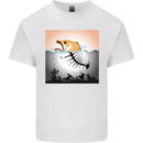 Fish Pollution Climate Change Environment Mens Cotton T-Shirt Tee Top White