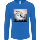 Fish Pollution Climate Change Environment Mens Long Sleeve T-Shirt Royal Blue