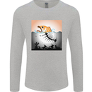 Fish Pollution Climate Change Environment Mens Long Sleeve T-Shirt Sports Grey