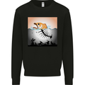 Fish Pollution Climate Change Environment Mens Sweatshirt Jumper Black