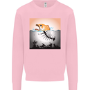 Fish Pollution Climate Change Environment Mens Sweatshirt Jumper Light Pink