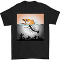 Fish Pollution Climate Change Environment Mens T-Shirt Cotton Gildan Black