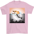 Fish Pollution Climate Change Environment Mens T-Shirt Cotton Gildan Light Pink