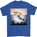 Fish Pollution Climate Change Environment Mens T-Shirt Cotton Gildan Royal Blue