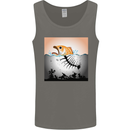 Fish Pollution Climate Change Environment Mens Vest Tank Top Charcoal