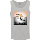 Fish Pollution Climate Change Environment Mens Vest Tank Top Sports Grey