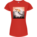 Fish Pollution Climate Change Environment Womens Petite Cut T-Shirt Red