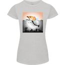 Fish Pollution Climate Change Environment Womens Petite Cut T-Shirt Sports Grey