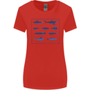 Fish Species Fishing Fisherman Shark Womens Wider Cut T-Shirt Red