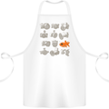 Fisheye Photography Funny Photographer Lens Cotton Apron 100% Organic White