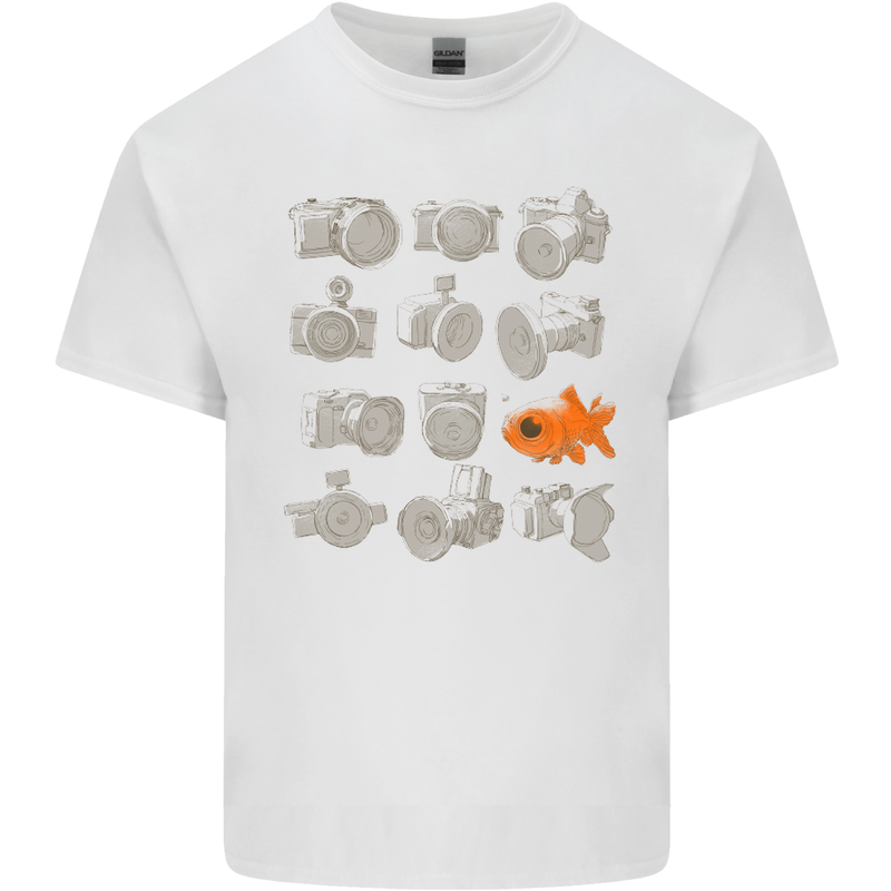 Fisheye Photography Funny Photographer Lens Kids T-Shirt Childrens White