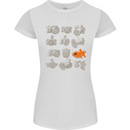 Fisheye Photography Funny Photographer Lens Womens Petite Cut T-Shirt White