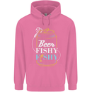 Fishing Beer Here Fishy Fisherman Funny Mens 80% Cotton Hoodie Azelea