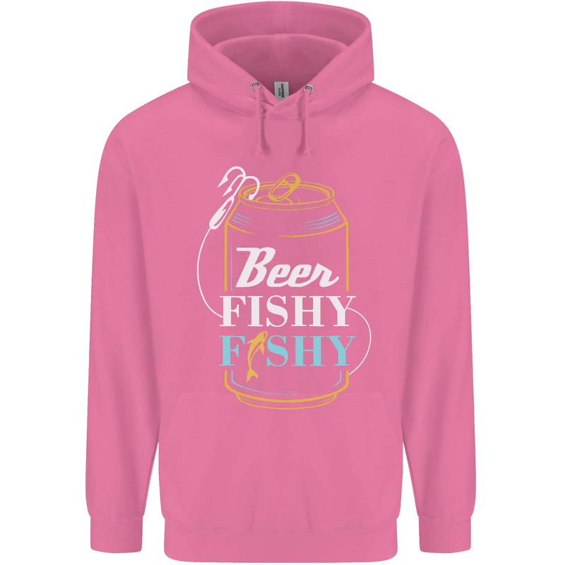 Fishing Beer Here Fishy Fisherman Funny Mens 80% Cotton Hoodie Azelea