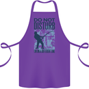 Fishing Do Not Disturb Funny Fisherman Cotton Apron 100% Organic Purple