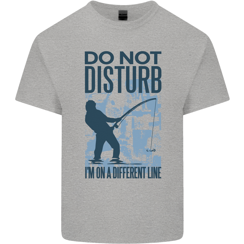 Fishing Do Not Disturb Funny Fisherman Kids T-Shirt Childrens Sports Grey