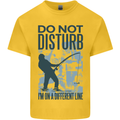 Fishing Do Not Disturb Funny Fisherman Kids T-Shirt Childrens Yellow