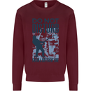 Fishing Do Not Disturb Funny Fisherman Mens Sweatshirt Jumper Maroon