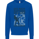 Fishing Do Not Disturb Funny Fisherman Mens Sweatshirt Jumper Royal Blue