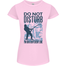 Fishing Do Not Disturb Funny Fisherman Womens Petite Cut T-Shirt Light Pink