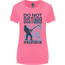 Fishing Do Not Disturb Funny Fisherman Womens Wider Cut T-Shirt Azalea