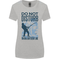 Fishing Do Not Disturb Funny Fisherman Womens Wider Cut T-Shirt Sports Grey