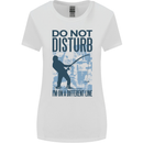 Fishing Do Not Disturb Funny Fisherman Womens Wider Cut T-Shirt White