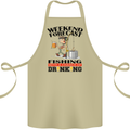 Fishing Fisherman Forecast Alcohol Beer Cotton Apron 100% Organic Khaki
