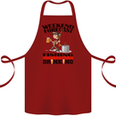 Fishing Fisherman Forecast Alcohol Beer Cotton Apron 100% Organic Maroon