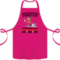 Fishing Fisherman Forecast Alcohol Beer Cotton Apron 100% Organic Pink