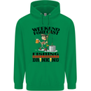 Fishing Fisherman Forecast Alcohol Beer Mens 80% Cotton Hoodie Irish Green