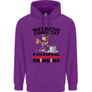 Fishing Fisherman Forecast Alcohol Beer Mens 80% Cotton Hoodie Purple