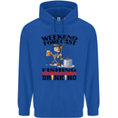 Fishing Fisherman Forecast Alcohol Beer Mens 80% Cotton Hoodie Royal Blue