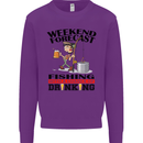 Fishing Fisherman Forecast Alcohol Beer Mens Sweatshirt Jumper Purple