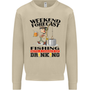 Fishing Fisherman Forecast Alcohol Beer Mens Sweatshirt Jumper Sand