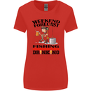 Fishing Fisherman Forecast Alcohol Beer Womens Wider Cut T-Shirt Red