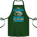 Fishing Grandad Funny Fathers Day Fisherman Cotton Apron 100% Organic Forest Green
