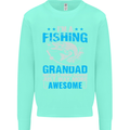 Fishing Grandad Funny Fathers Day Fisherman Mens Sweatshirt Jumper Peppermint