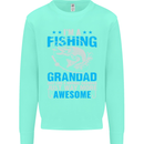 Fishing Grandad Funny Fathers Day Fisherman Mens Sweatshirt Jumper Peppermint