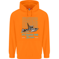 Fishing It's Cheaper Than Therapy Fisherman Childrens Kids Hoodie Orange