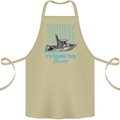 Fishing It's Cheaper Than Therapy Fisherman Cotton Apron 100% Organic Khaki