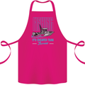 Fishing It's Cheaper Than Therapy Fisherman Cotton Apron 100% Organic Pink