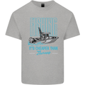 Fishing It's Cheaper Than Therapy Fisherman Kids T-Shirt Childrens Sports Grey