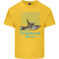 Fishing It's Cheaper Than Therapy Fisherman Kids T-Shirt Childrens Yellow