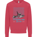 Fishing It's Cheaper Than Therapy Fisherman Mens Sweatshirt Jumper Heliconia