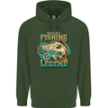 Fishing Legend Funny Fisherman Childrens Kids Hoodie Forest Green