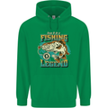 Fishing Legend Funny Fisherman Childrens Kids Hoodie Irish Green