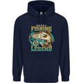 Fishing Legend Funny Fisherman Childrens Kids Hoodie Navy Blue