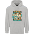 Fishing Legend Funny Fisherman Childrens Kids Hoodie Sports Grey